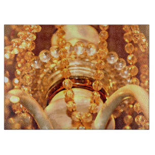 Shabby Chandelier Bling-4-Gold-CUTTING BOARD