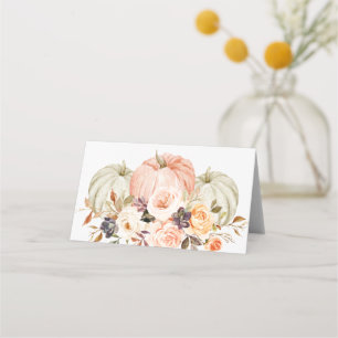 Shabby Chic Autumn Floral Place Cards