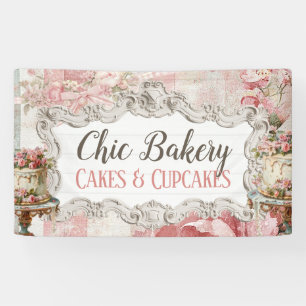 Shabby Chic Bakery Cottage Vintage Banner