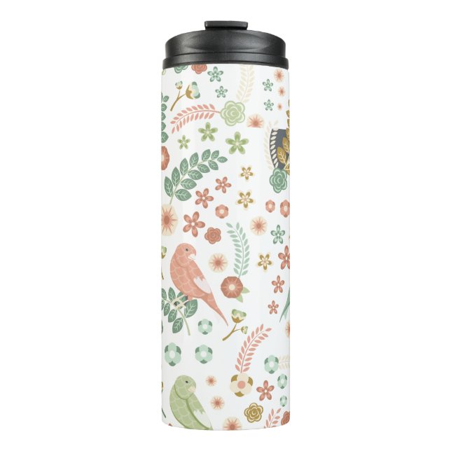 Shabby Chic Birds & Branches Thermal Tumbler (Front)