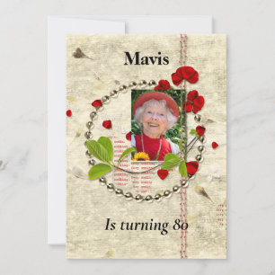 Shabby Chic Birthday Party Invitation