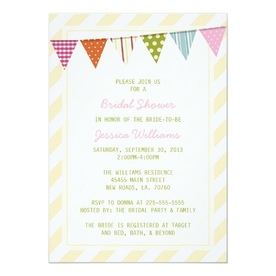 Shabby Chic Bridal Shower Card