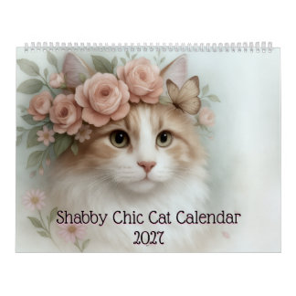 Shabby Chic Cat Calendar 2027