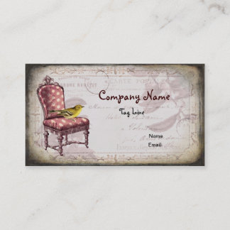 Shabby Chic Chair Business Card