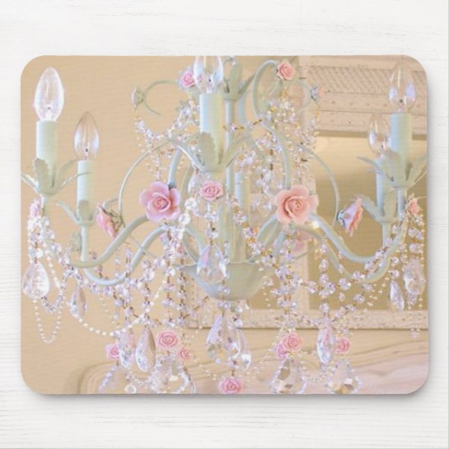 Shabby Chic Chandelier Mouse Pad (Front)