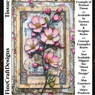 Shabby Chic Cherry Blossom DA2L Decoupage Tissue Paper
