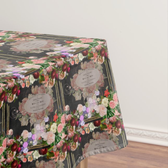 Shabby chic collage, French chic,country rustic Tablecloth (In Situ)