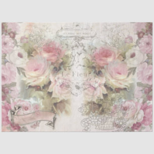 Shabby Chic Collage Series Design 1 Tissue Paper