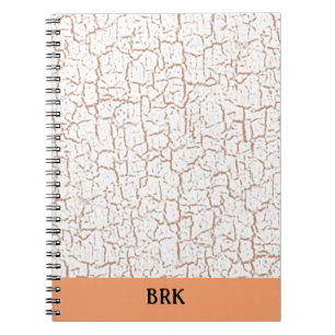 Shabby Chic Crackle Paint Customisable Notebook