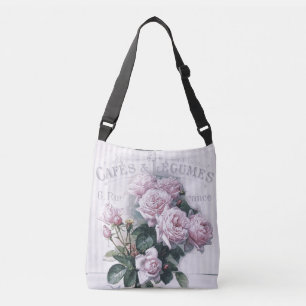 shabby chic, decoupage, victorian, french chic, pa crossbody bag