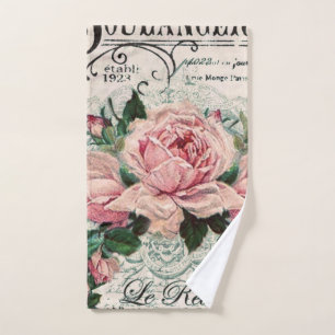 shabby chic, decoupage, victorian, french chic, pa hand towel