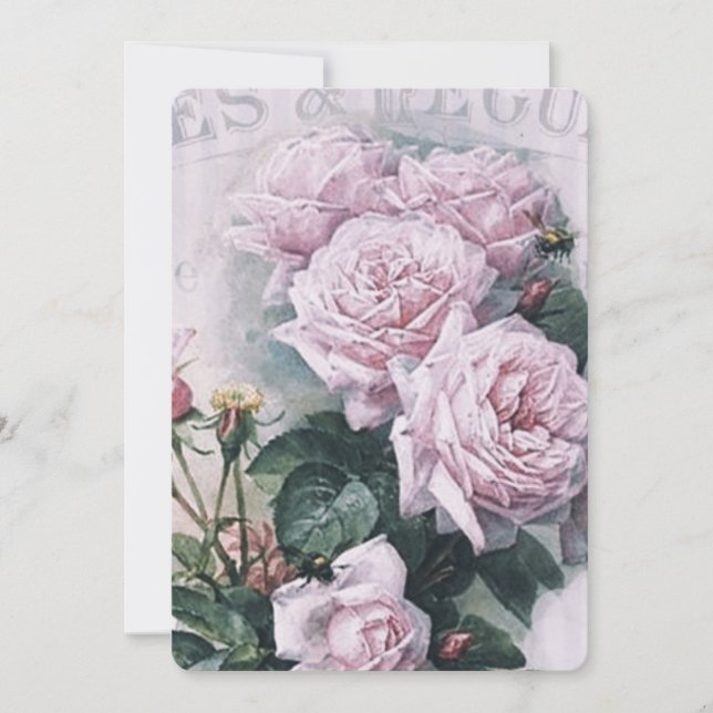 shabby chic, decoupage, victorian, french chic, pa save the date (Front)