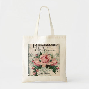 shabby chic, decoupage, victorian, french chic, pa tote bag