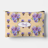 Shabby Chic Floral Pansy Yellow Purple Viola Girls