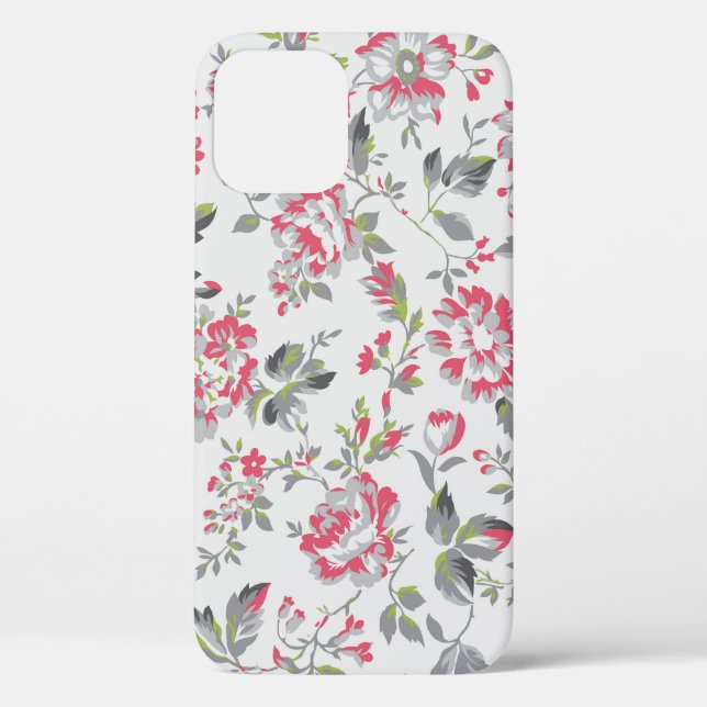 Shabby Chic Floral Roses Pattern Case-Mate iPhone Case (Back)
