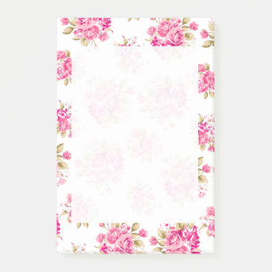 Shabby Chic Floral Roses Post-it Notes