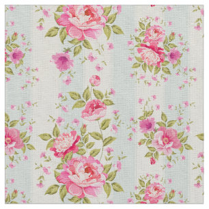 Shabby chic,floral,vintage,pink,blue,creame,trendy fabric