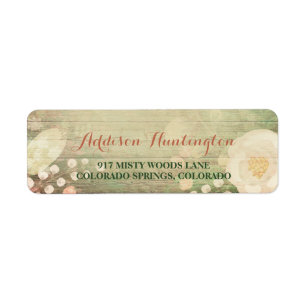 Shabby Chic Florals Return Address Label