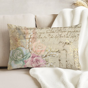 Shabby Chic French Country Floral Decorative Cushion