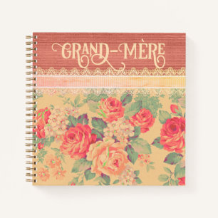 Shabby Chic French Grandmother Grand-Mère Notebook