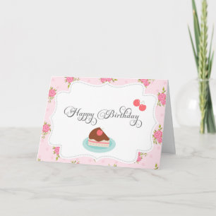 Shabby Chic Happy Birthday Card