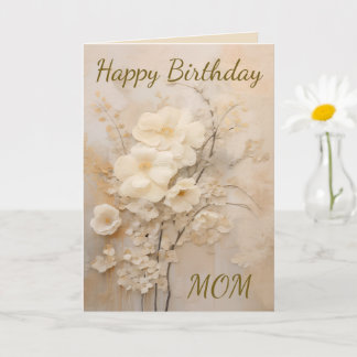 Shabby Chic Happy Birthday Lace Forget Me Not Card
