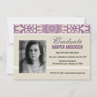 Shabby Chic Lace Graduation Annouoncement Invite