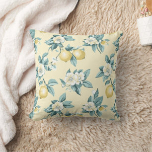Shabby Chic Lemon Floral Series Design #10 Cushion