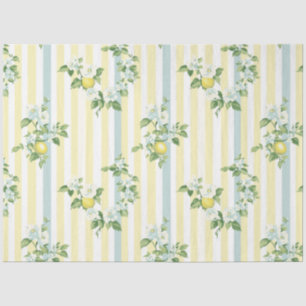 Shabby Chic Lemon Floral Series Design #11 Tissue Paper