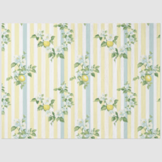 Shabby Chic Lemon Floral Series Design #11 Tissue Paper