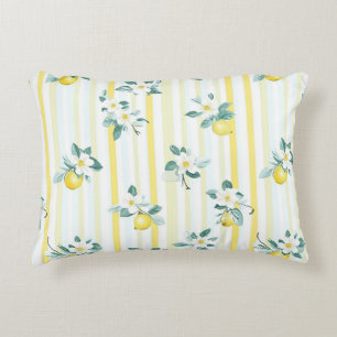 Shabby Chic Lemon Floral Series Design #12 Decorative Cushion