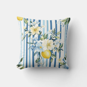 Shabby Chic Lemon Floral Series Design #1 Cushion