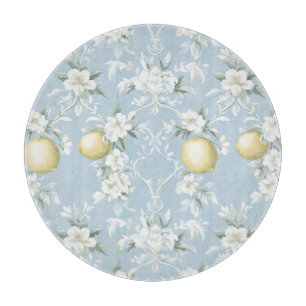 Shabby Chic Lemon Floral Series Design #8 Cutting Board