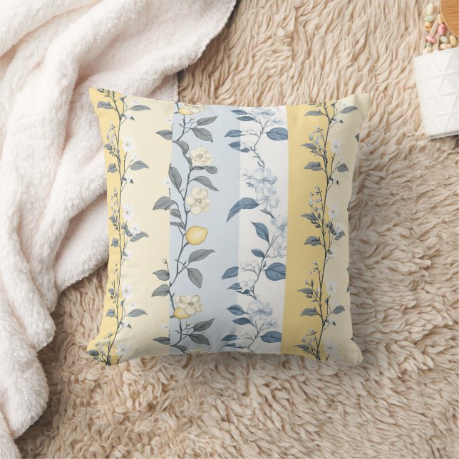 Shabby Chic Lemon Floral Series Design #9 Cushion (Blanket)