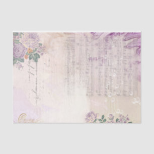 Shabby Chic Lilac Series Design 1 Tissue Paper