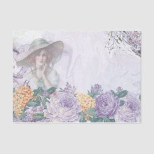 Shabby Chic Lilac Series Design 2 Tissue Paper
