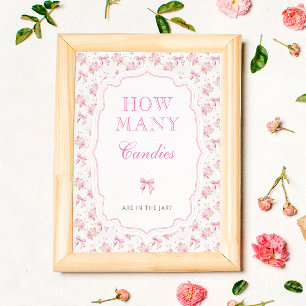 Shabby Chic Love Shack Guess How Many Candies Poster