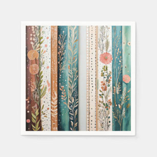 Shabby chic mixed patterns napkin