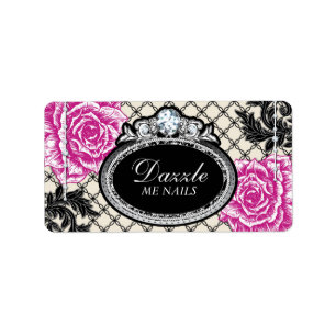 Shabby Chic Nail Salon Labels