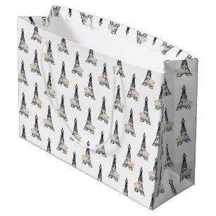 Shabby Chic Paris Large Gift Bag