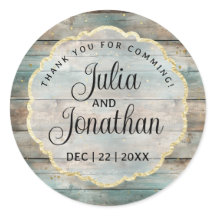 Shabby Chic Pastel Wood Thank You