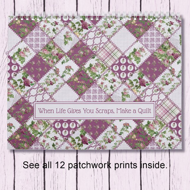 Shabby Chic Patchwork Quilt Wall Calendar (Creator Uploaded)