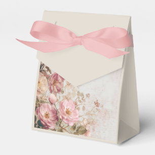 Shabby Chic Romantic Vintage Roses Floral Party Favour Box