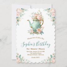 Shabby Chic Romantic Vintage Roses Floral Party