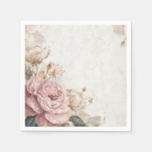 Shabby Chic Romantic Vintage Roses Floral Party