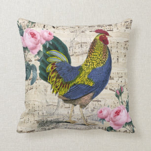 Shabby Chic Rooster Cushion