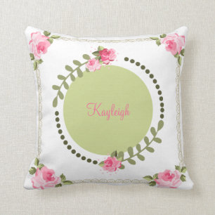 Shabby Chic Rose Cushion
