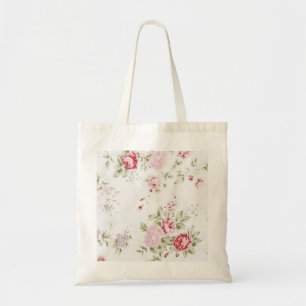 Shabby Chic Rose Floral Tote Bag