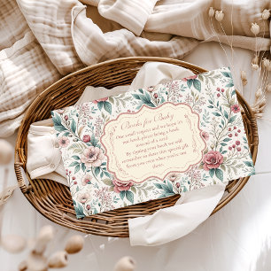 Shabby Chic Rose Garden Books for Baby Enclosure Card