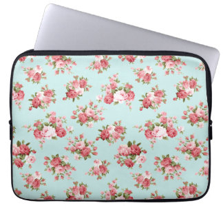 Shabby chic rose laptop sleeve
